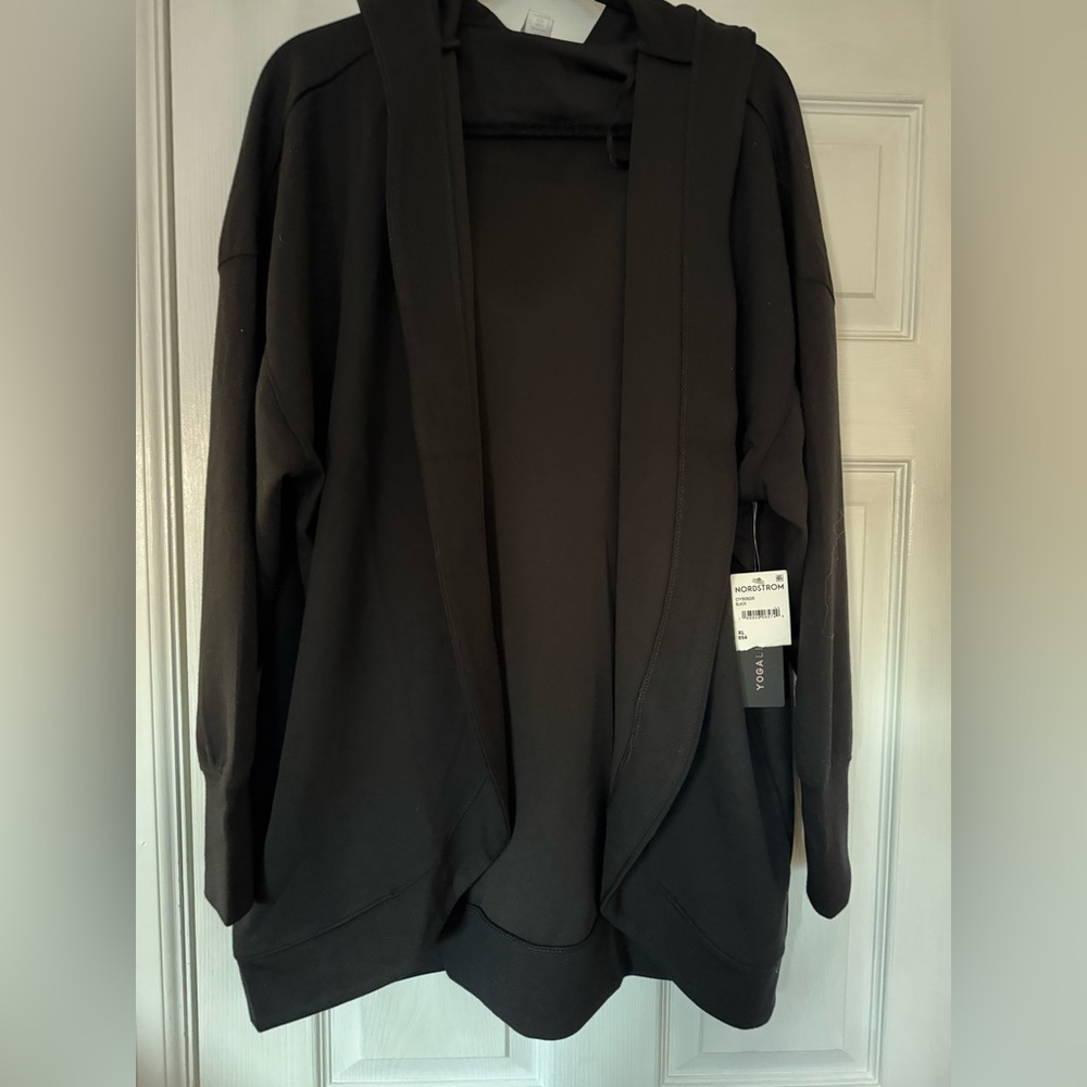 Yogalicious Black Hooded Cardigan
